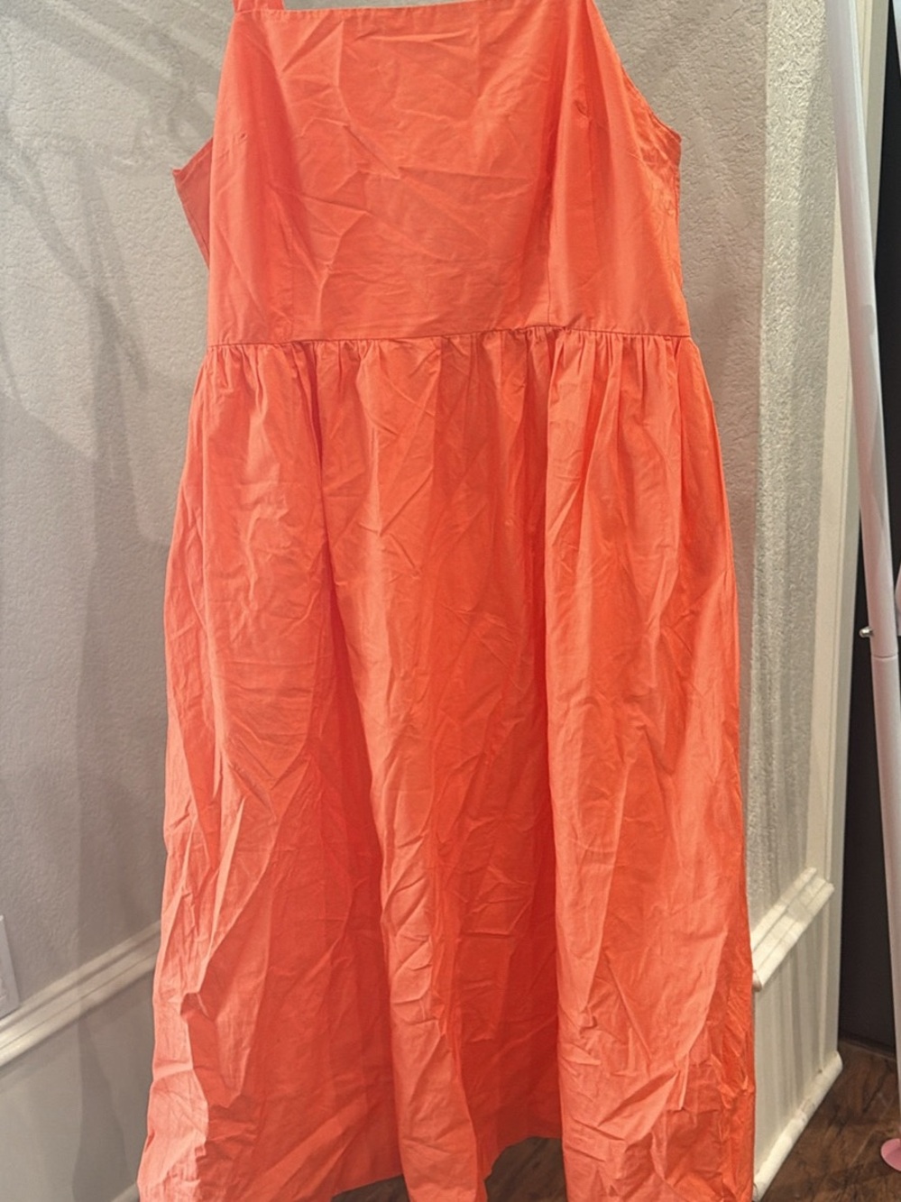 a new day Coral Sleeveless Gathered Casual Dress